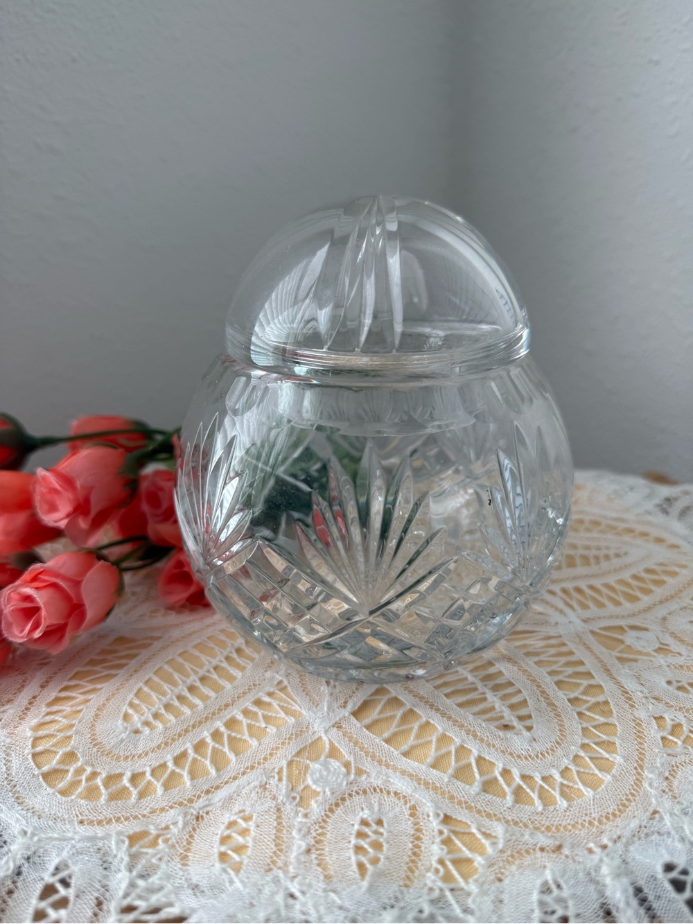 Crystal trinket candy dish